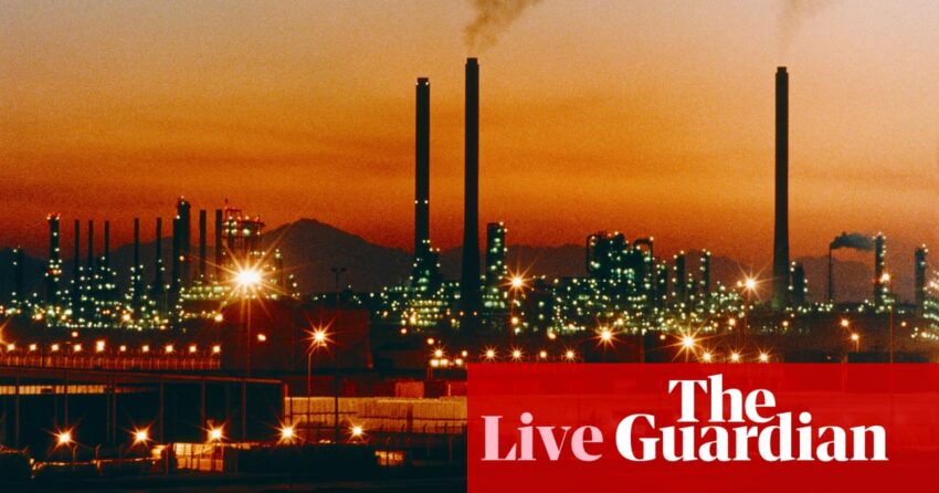 Oil price rises for fifth day running amid Middle East tensions; battle against UK inflation ‘isn’t over’ – business live | Economics