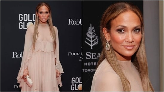 Berita gaya hidup terkini, Berita Terkini Hari Ini 9 September 2024: Jennifer Lopez mengenakan perhiasan Sabyasachi, gaun nude ke pesta Golden Globes di TIFF, internet menyebutnya hambar. Foto